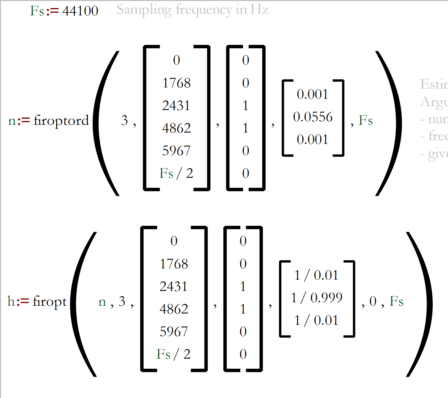 fir filter example 1